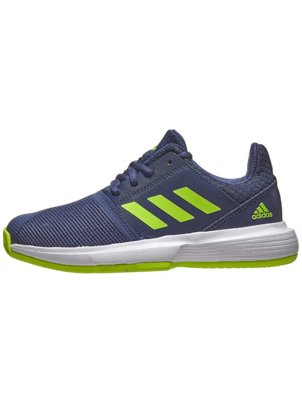 Adidas Court Jam xJ Junior Shoe - Blue Green_2 Adidas Court Jam xJ Junior Shoe - Blue/Green