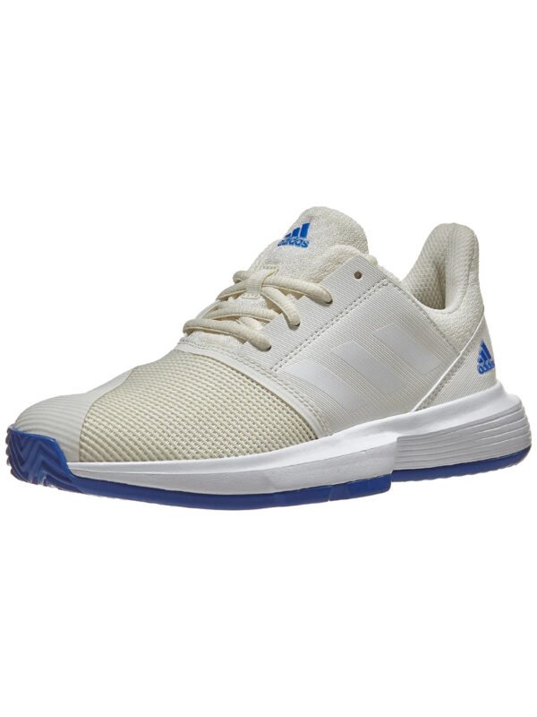 Adidas Court Jam xJ Junior Shoe - Off White/Blue