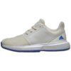 Adidas Court Jam xJ Junior Shoe - Off White/Blue