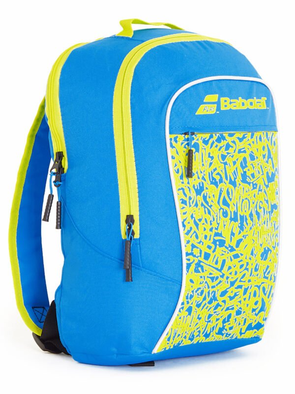 Babolat Club Junior Tennis Backpack- Blue Yellow_2 Babolat Club Junior Tennis Backpack- Blue/Yellow
