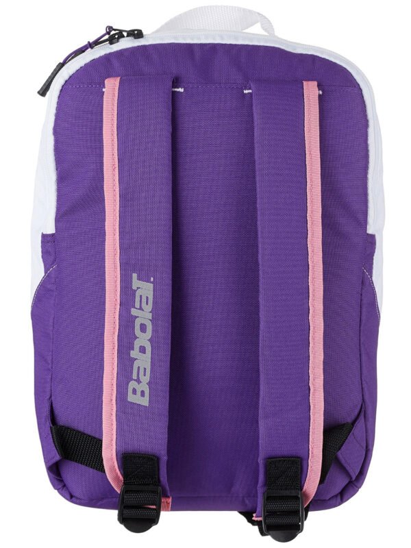 Babolat Club Junior Tennis Backpack- White Purple_3 Babolat Club Junior Tennis Backpack- White/Purple