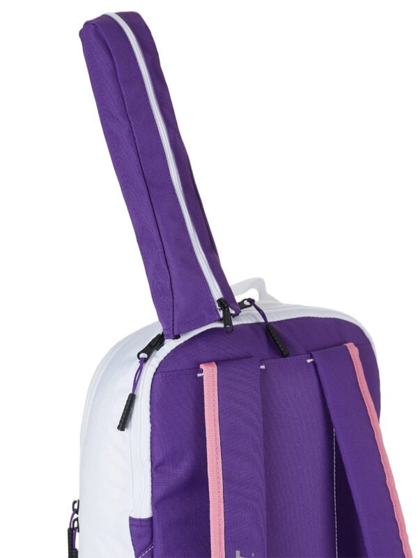 Babolat Club Junior Tennis Backpack- White Purple_5 Babolat Club Junior Tennis Backpack- White/Purple