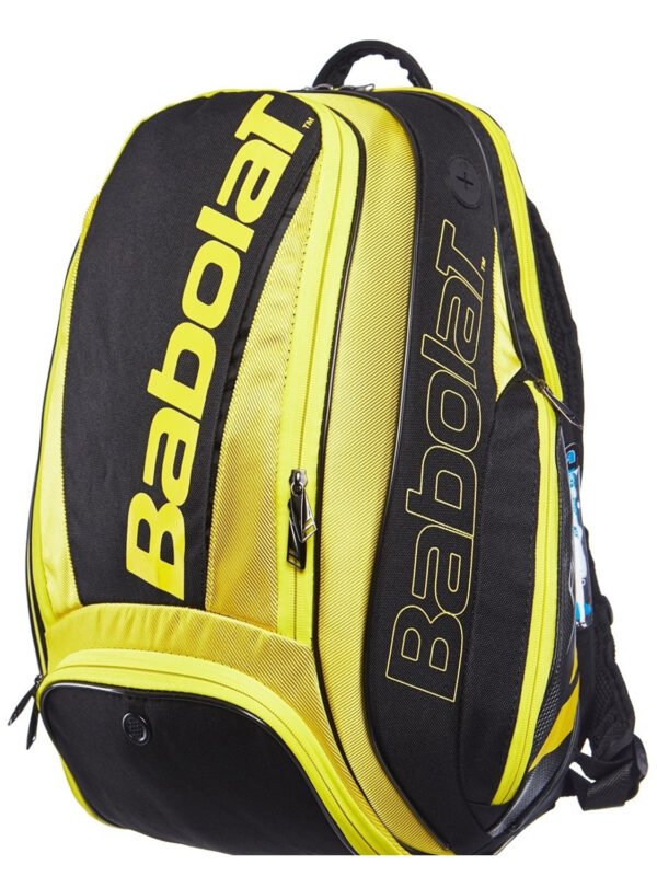 Babolat Pure Aero Backpack Bag - Yellow Black_1 Babolat Pure Aero Backpack Bag - Yellow/Black