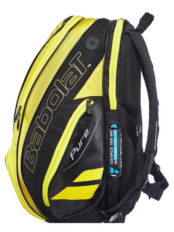 Babolat Pure Aero Backpack Bag - Yellow Black_3 Babolat Pure Aero Backpack Bag - Yellow/Black