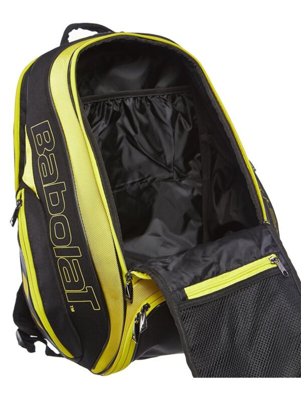 Babolat Pure Aero Backpack Bag - Yellow Black_4 Babolat Pure Aero Backpack Bag - Yellow/Black