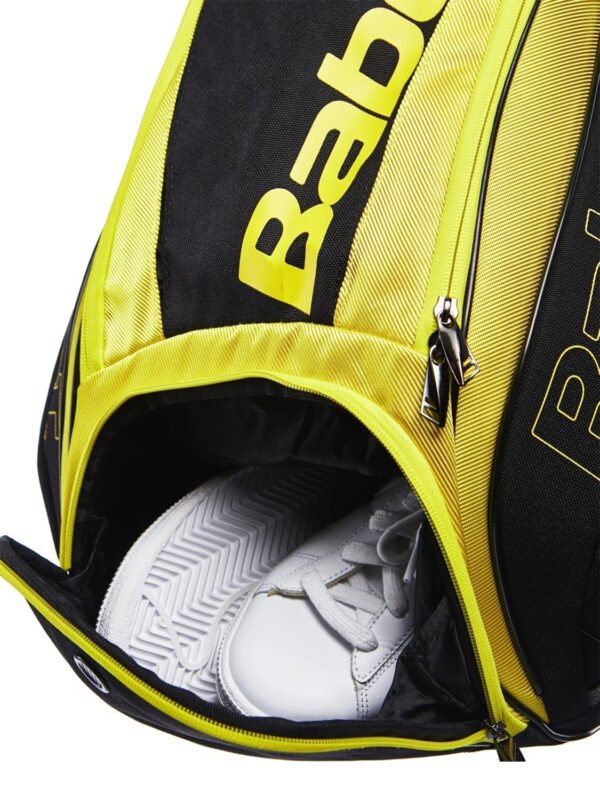 Babolat Pure Aero Backpack Bag - Yellow Black_5 Babolat Pure Aero Backpack Bag - Yellow/Black