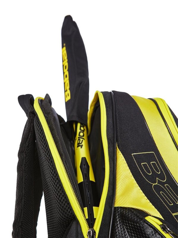 Babolat Pure Aero Backpack Bag - Yellow Black_6 Babolat Pure Aero Backpack Bag - Yellow/Black