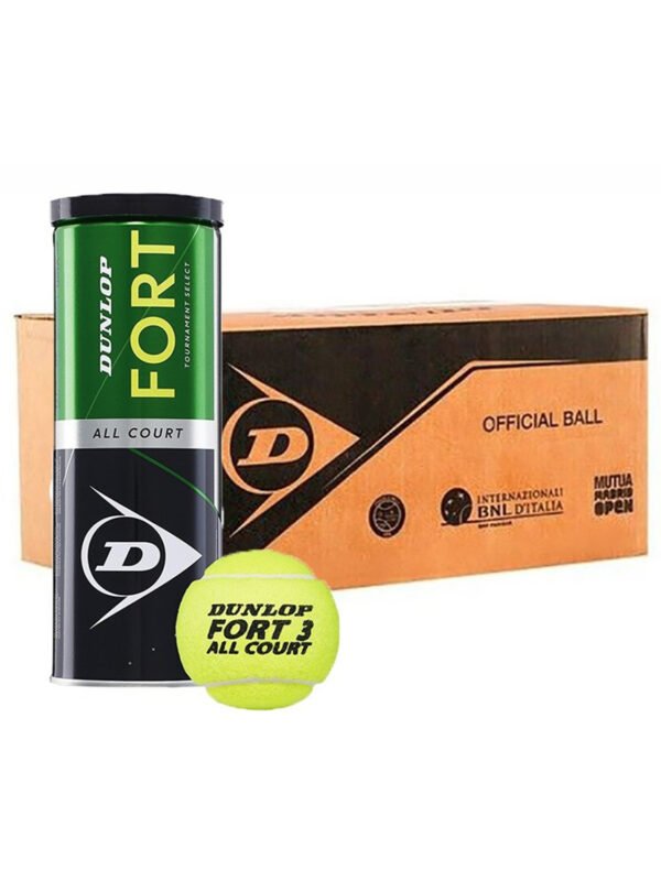 Dunlop FORT ALL COURT Tennis Balls - 24 Can Case Dunlop FORT ALL COURT Tennis Balls - 24 Can Case