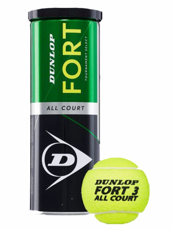 Dunlop FORT ALL COURT Tennis Balls - Can of 3 Balls Dunlop FORT ALL COURT Tennis Balls - Can of 3 Balls