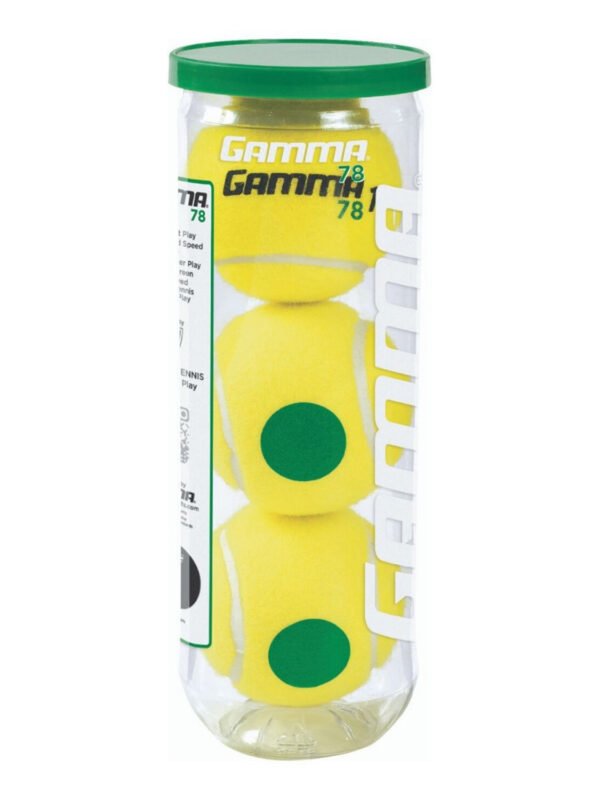 Head Padel PRO Balls – Can of 3 Balls_1 Gamma 78' Green Dot Balls (Can of 3 Balls) - For Juniors Ages 12y and Over