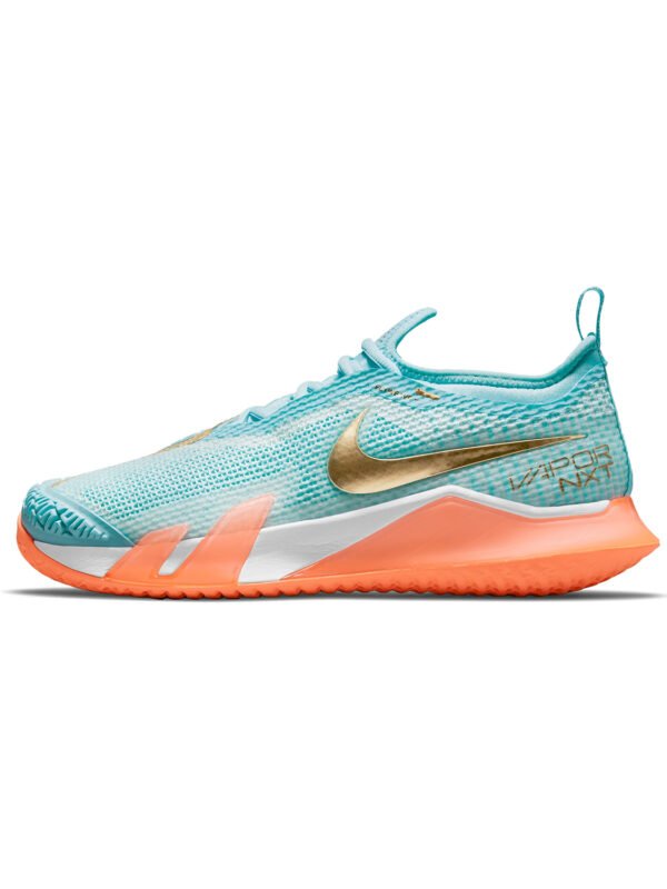 Nike React Vapor NXT Womens Shoe - Light Blue Gold_2 Nike React Vapor NXT Women's Shoe - Light Blue/Gold