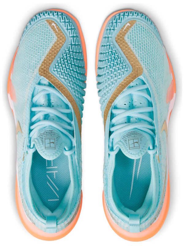 Nike React Vapor NXT Womens Shoe - Light Blue Gold_5 Nike React Vapor NXT Women's Shoe - Light Blue/Gold