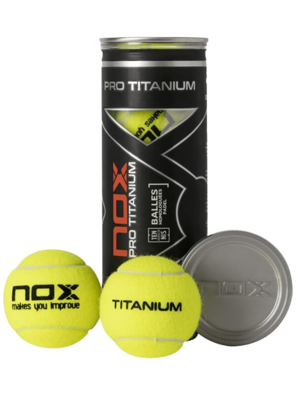Nox Pro Titanium Padel Balls_2 Nox Pro Titanium Padel Balls – Can of 3 Balls