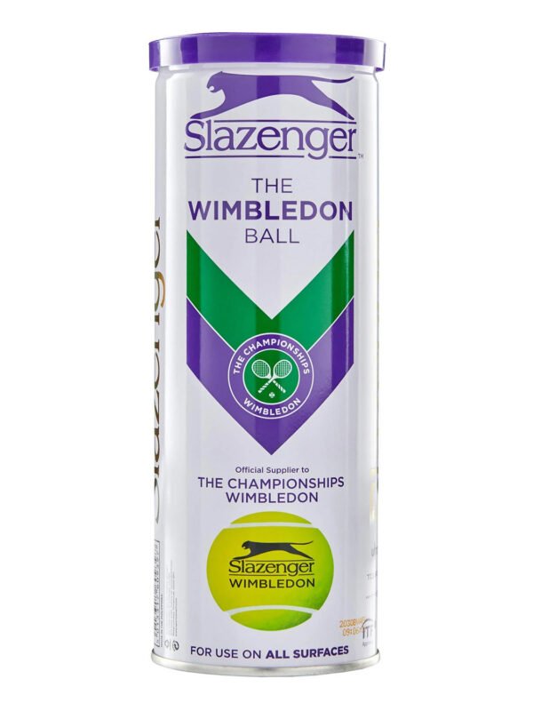 Slazenger Wimbledon Tennis Ball - Can of 3 Balls_2 Slazenger Wimbledon Tennis Ball - Can of 3 Balls