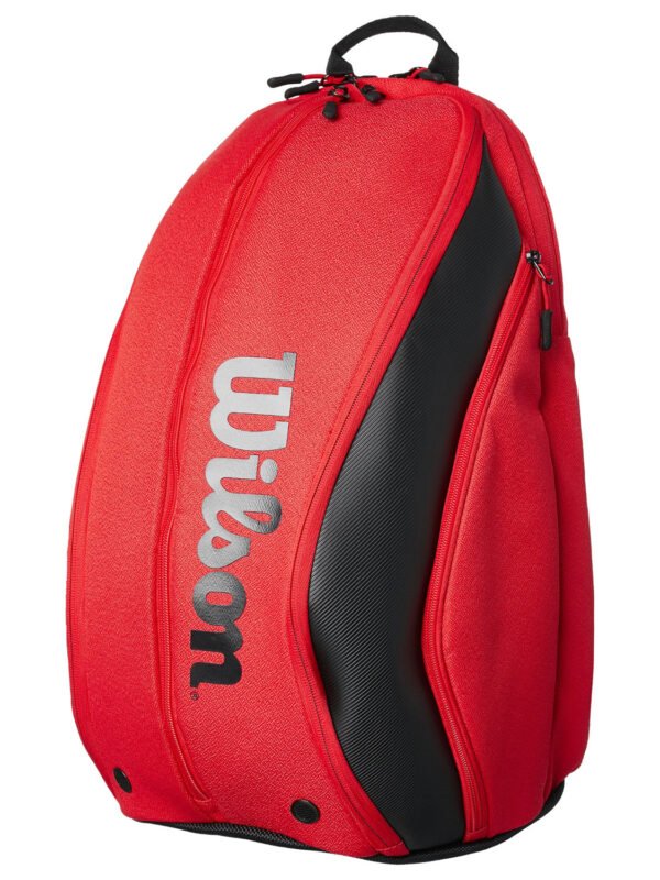 Wilson Federer DNA Backpack Bag - Red Black_1 Wilson Federer DNA Backpack Bag - Red
