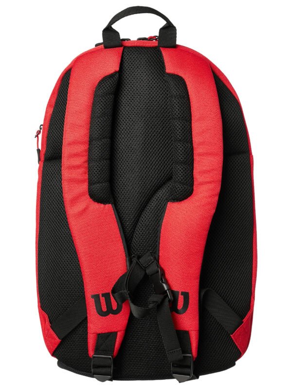 Wilson Federer DNA Backpack Bag - Red Black_3 Wilson Federer DNA Backpack Bag - Red