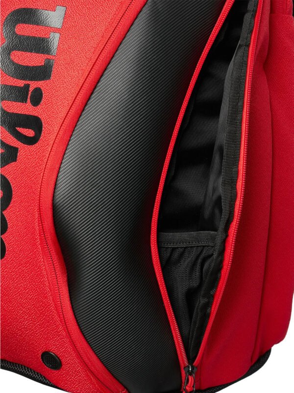 Wilson Federer DNA Backpack Bag - Red Black_5 Wilson Federer DNA Backpack Bag - Red
