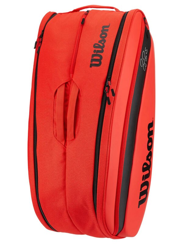 Wilson RF DNA 12 Pack Tennis Bag - Red_4 Wilson RF DNA 12 Pack Tennis Bag - Red
