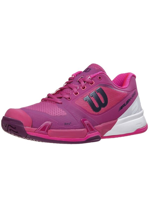 Wilson Rush Pro Womens Shoe - Berry_1 Wilson Rush Pro Women's Shoe - Berry