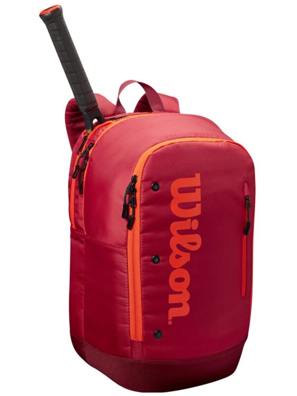 Wilson Tour Ultra Tennis Backpack Bag - Red_2 Wilson Tour Ultra Tennis Backpack Bag - Red