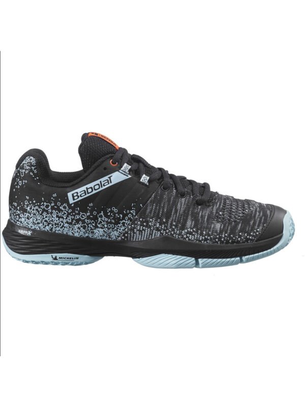 Womens Babolat Sensa Padel All Court Shoe - Black Blue_1 Women's Babolat Sensa Padel All Court Shoe - Black/Blue