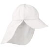 Adams Lightweight UV Nylon Cap with Cape - White