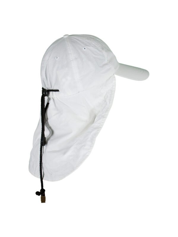 Adams Lightweight UV Nylon Cap with Cape - White