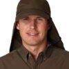 Adams Lightweight UV Nylon Cap with Cape - White