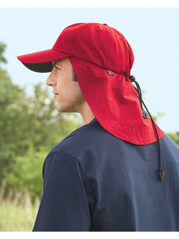 Adams Lightweight UV Nylon Cap with Cape - White