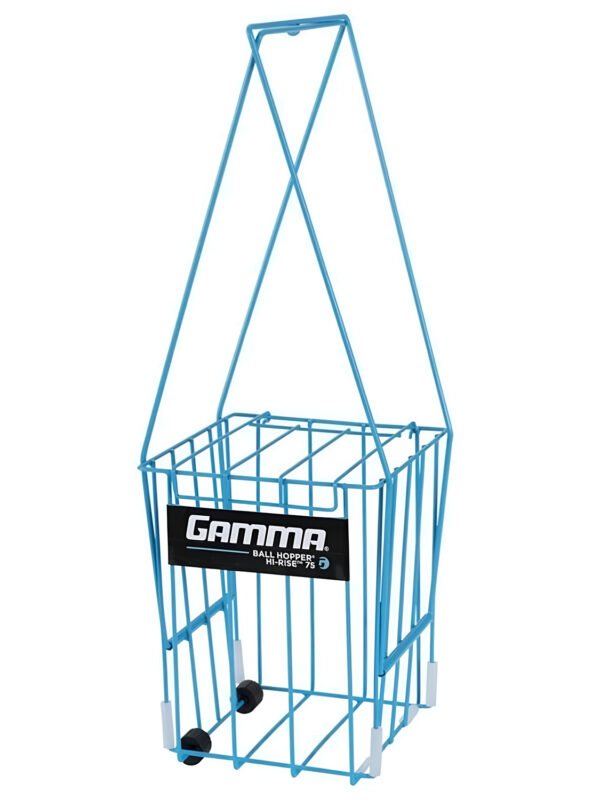 Gamma Ballhopper Hi-Rise wWheels 75 Balls Blue_1 Gamma Pick Up Basket (75 Balls) - With Wheels