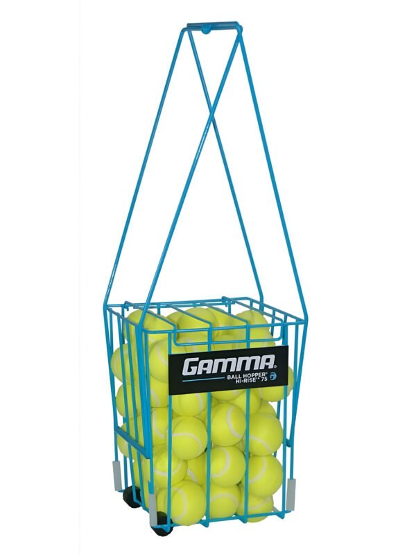 Gamma Ballhopper Hi-Rise wWheels 75 Balls Blue_3 Gamma Pick Up Basket (75 Balls) - With Wheels