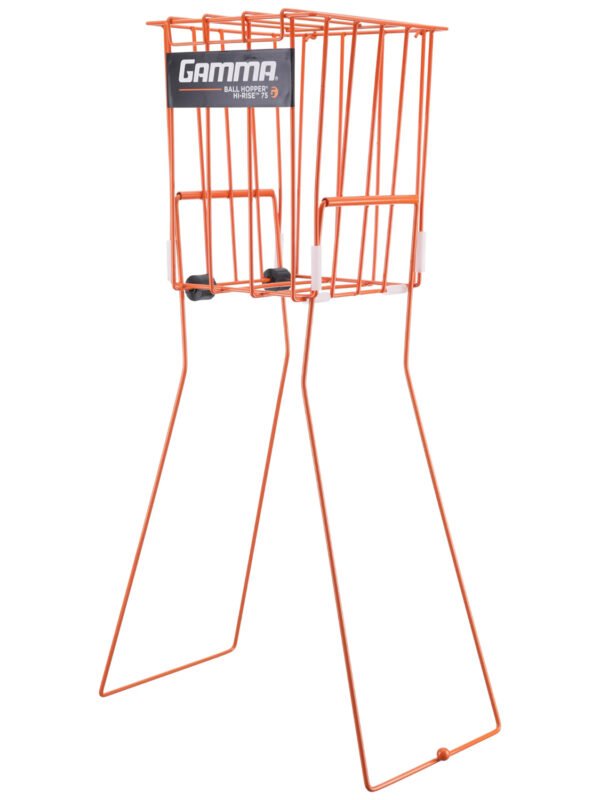 Gamma Ballhopper Hi-Rise wWheels 75 Balls Orange_2 Gamma Pick Up Basket (75 Balls) - With Wheels